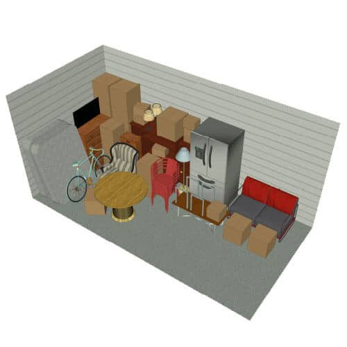 10x20 Interior storage unit | Lakeside Storage