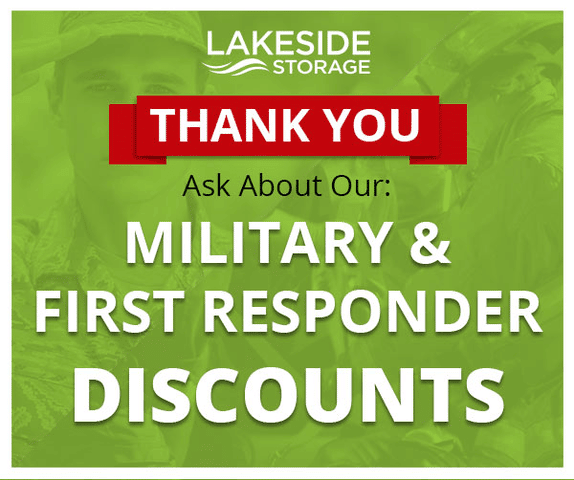 Military first responder discounts | Lakeside Storage